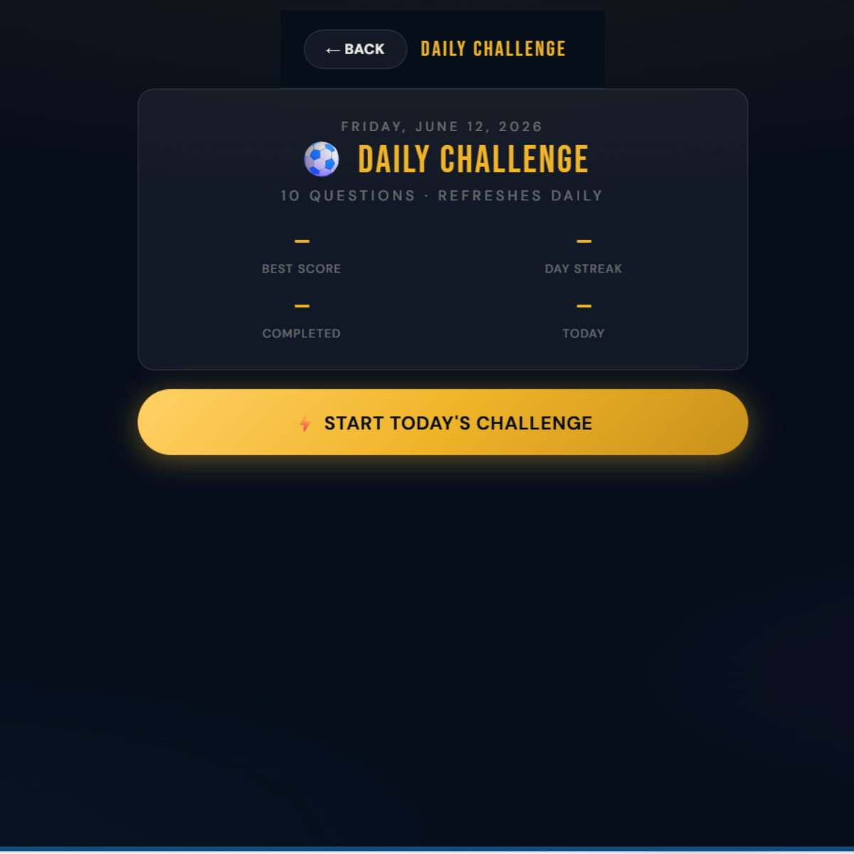 The 2026 World Cup Trivia Game